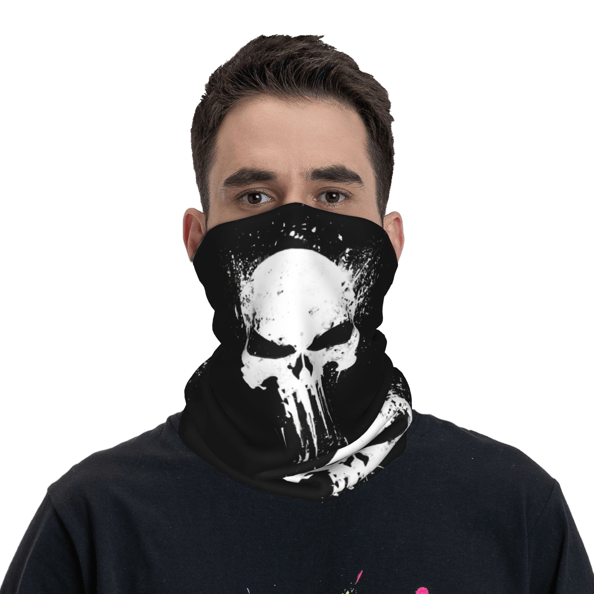 Custom Skeleton Skull Bandana  - Neck Gaiter Fleece reseña y precio