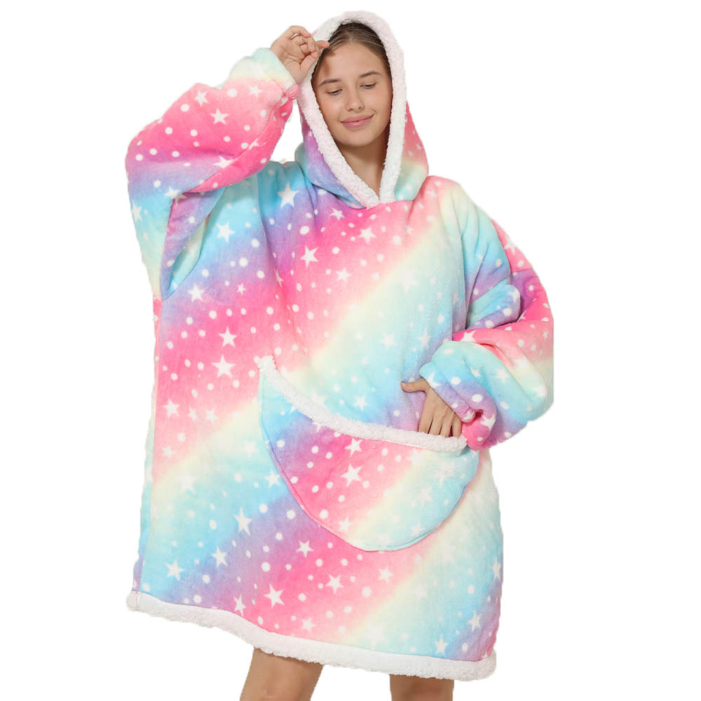 Lazy Hoodie Blanket Oversized  - Sherpa Hoodie Fleece reseña y precio