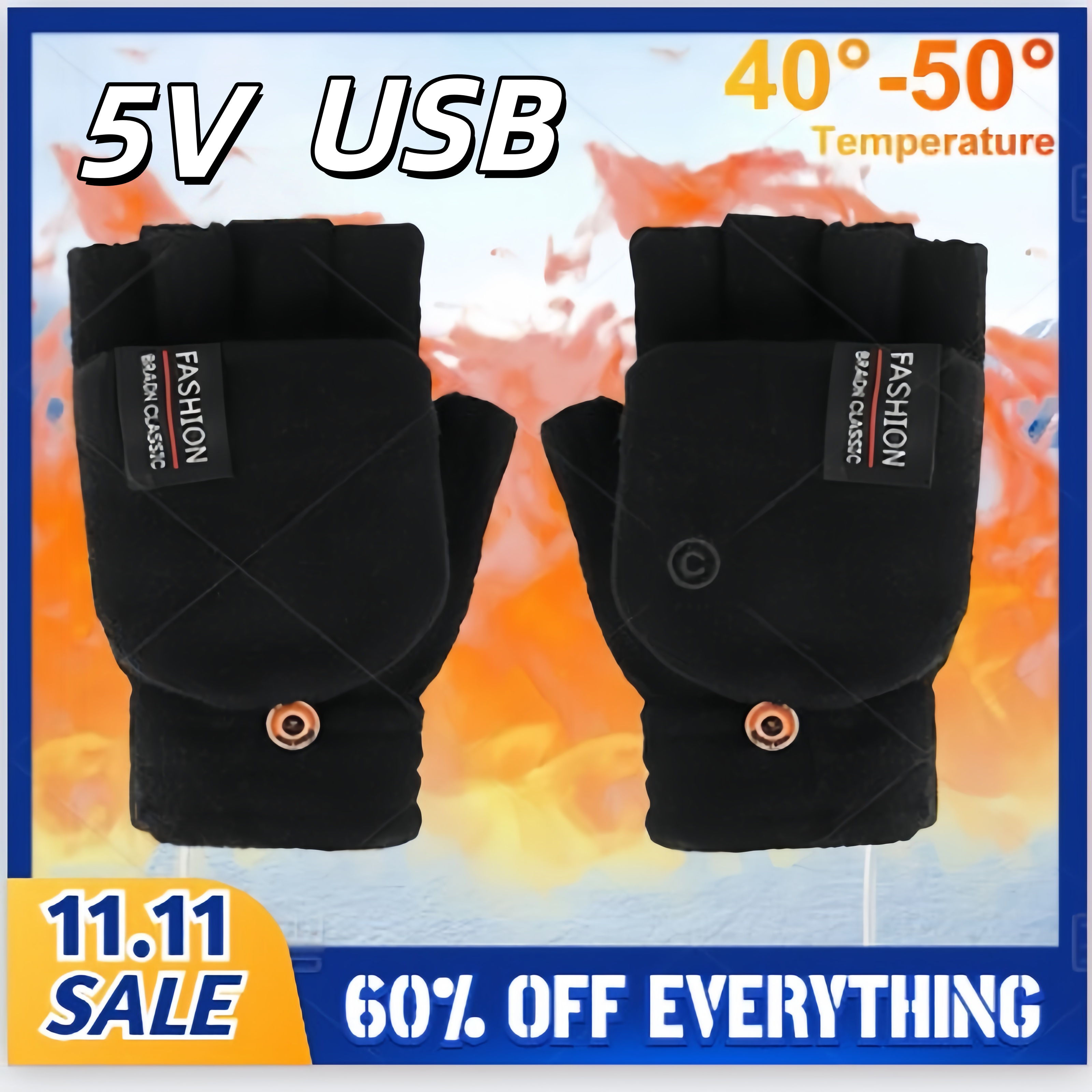 Electric USB Heating Gloves Ha - Hand Warmer Electric reseña y precio