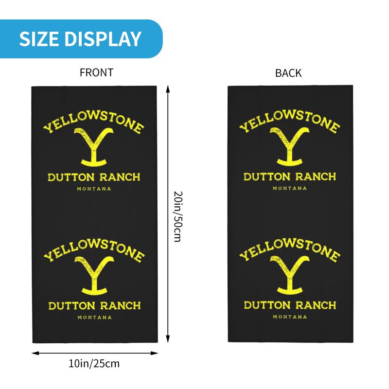 Yellowstone Dutton Ranch Print - Neck Gaiter Fleece reseña y precio