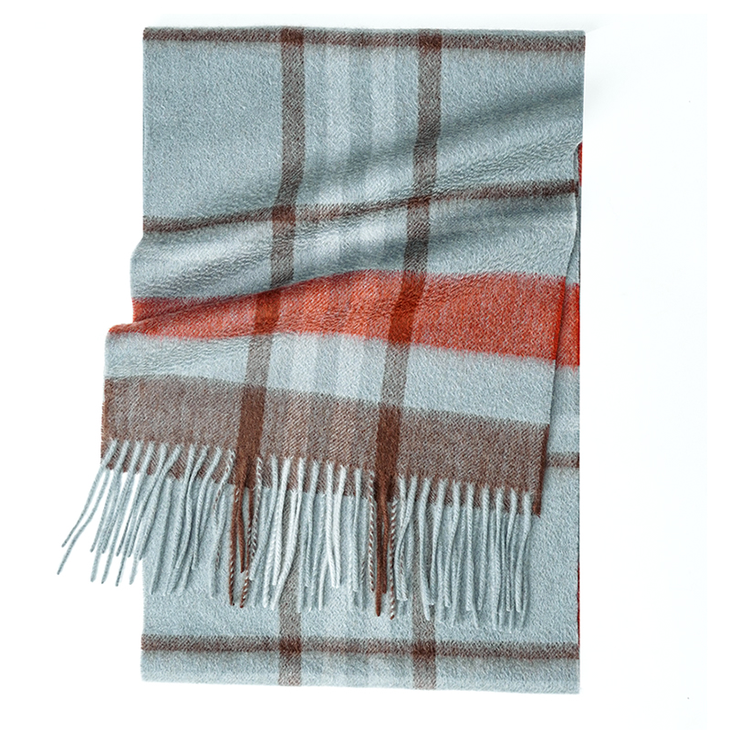 100% Cashmere Scarf   Plaid  W - Wool Scarf Men reseña y precio