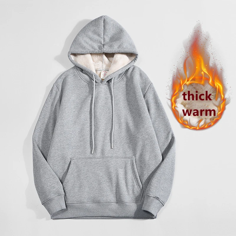 High Quality Gray Thicken Flee - Sherpa Hoodie Fleece reseña y precio