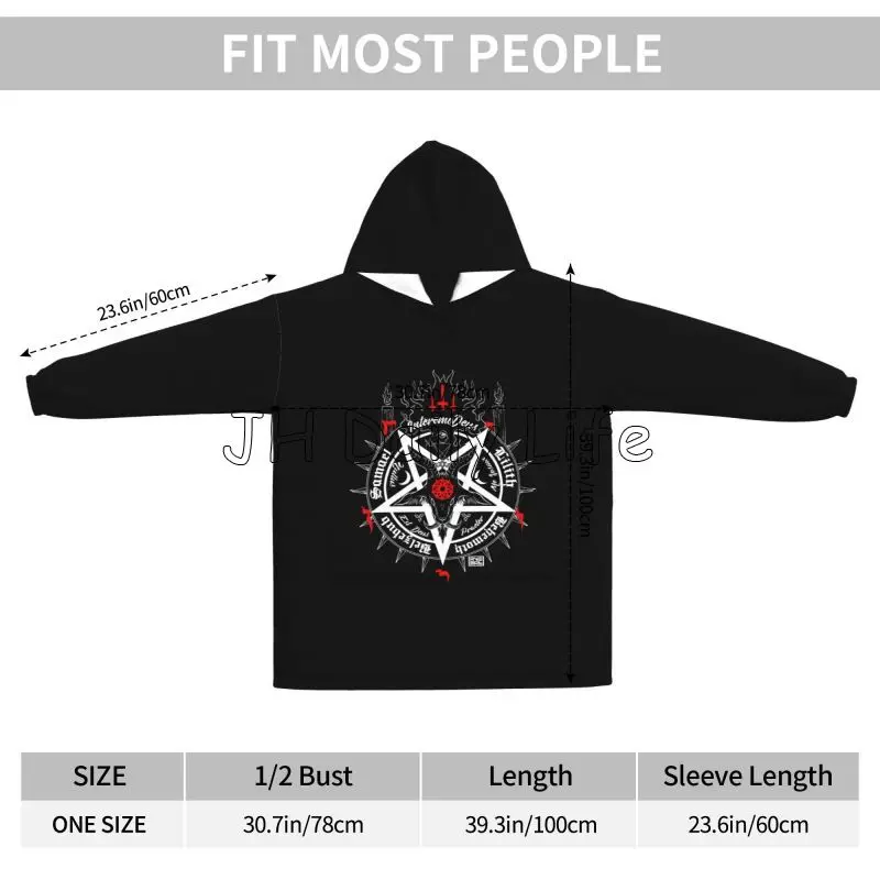 Black Satan Skull Dead Head My - Sherpa Hoodie Fleece reseña y precio
