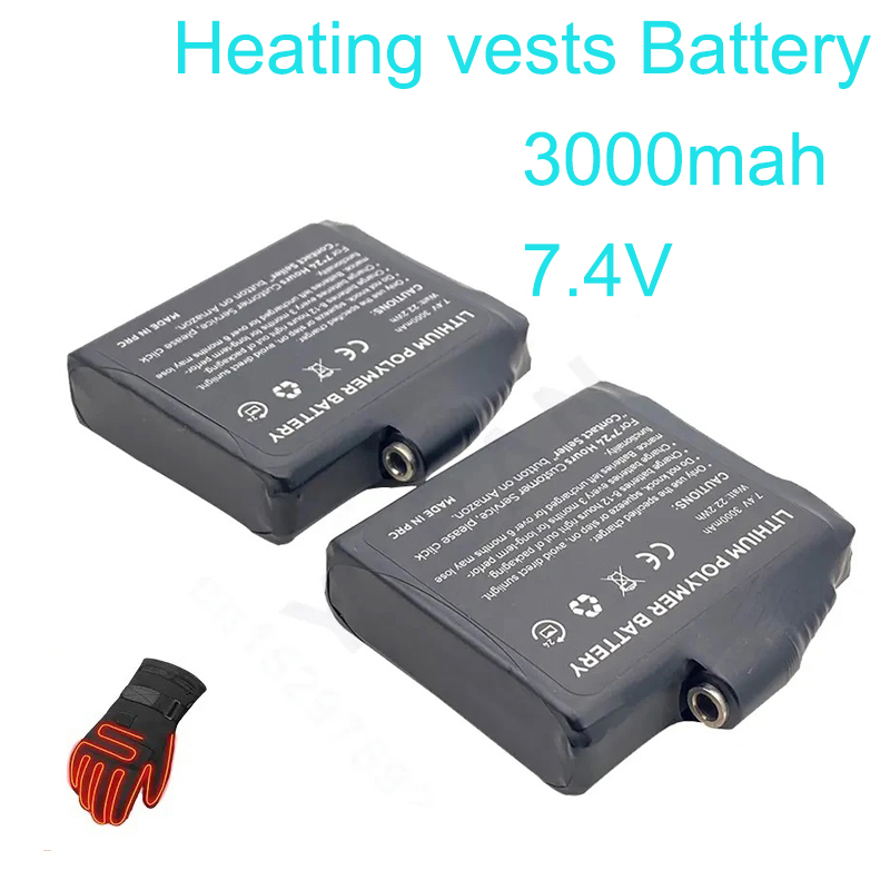 Gloves Battery 7.4V 3000mah Po - Heated Vest Battery reseña y precio