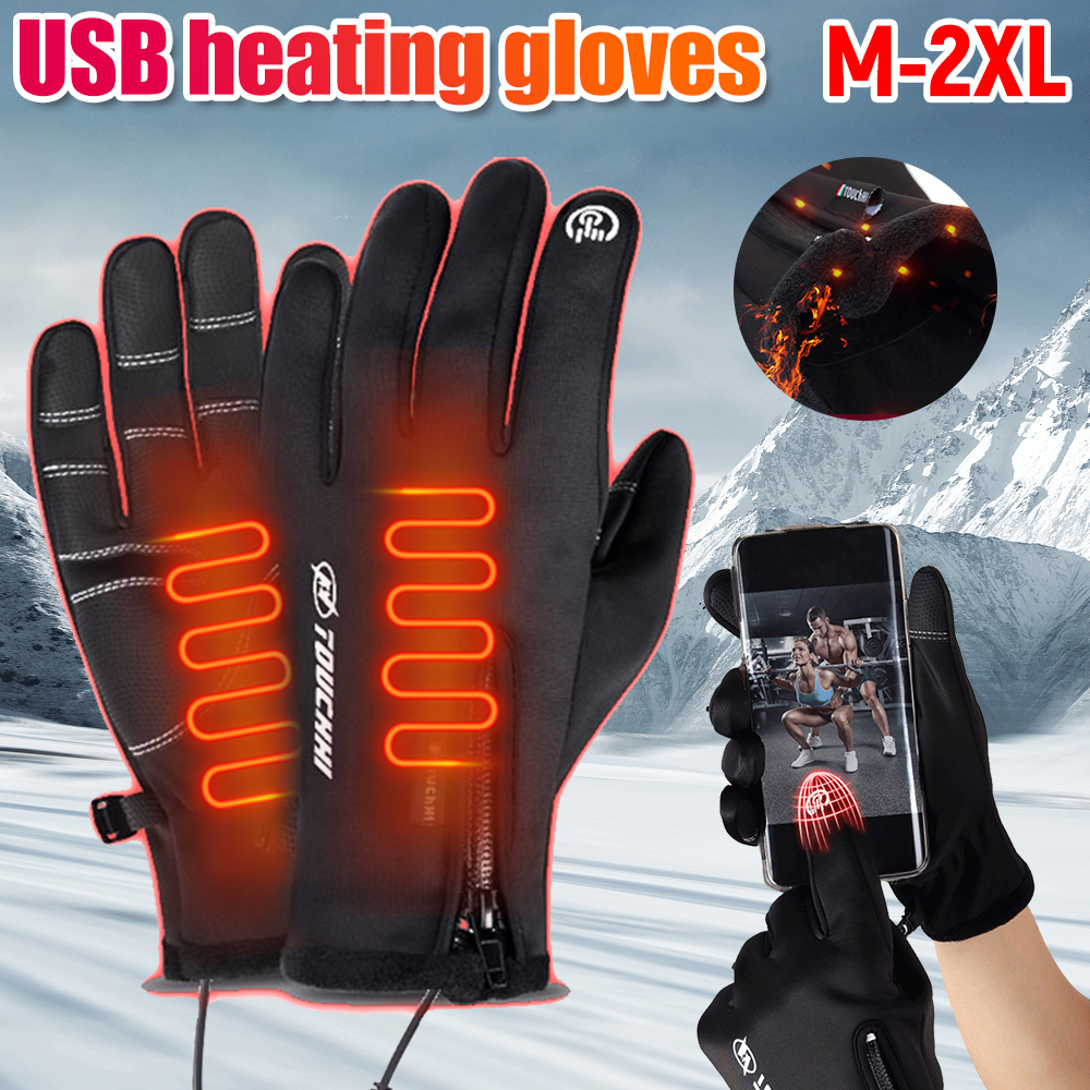 Winter Ski USB Heated Gloves T - Touch Screen Gloves reseña y precio