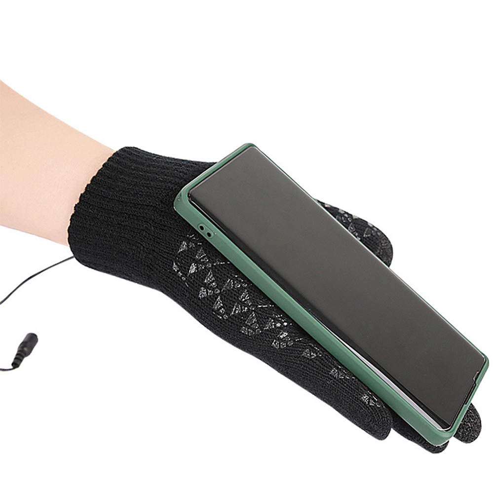 USB Heated Knitted Gloves Full - Touch Screen Gloves reseña y precio