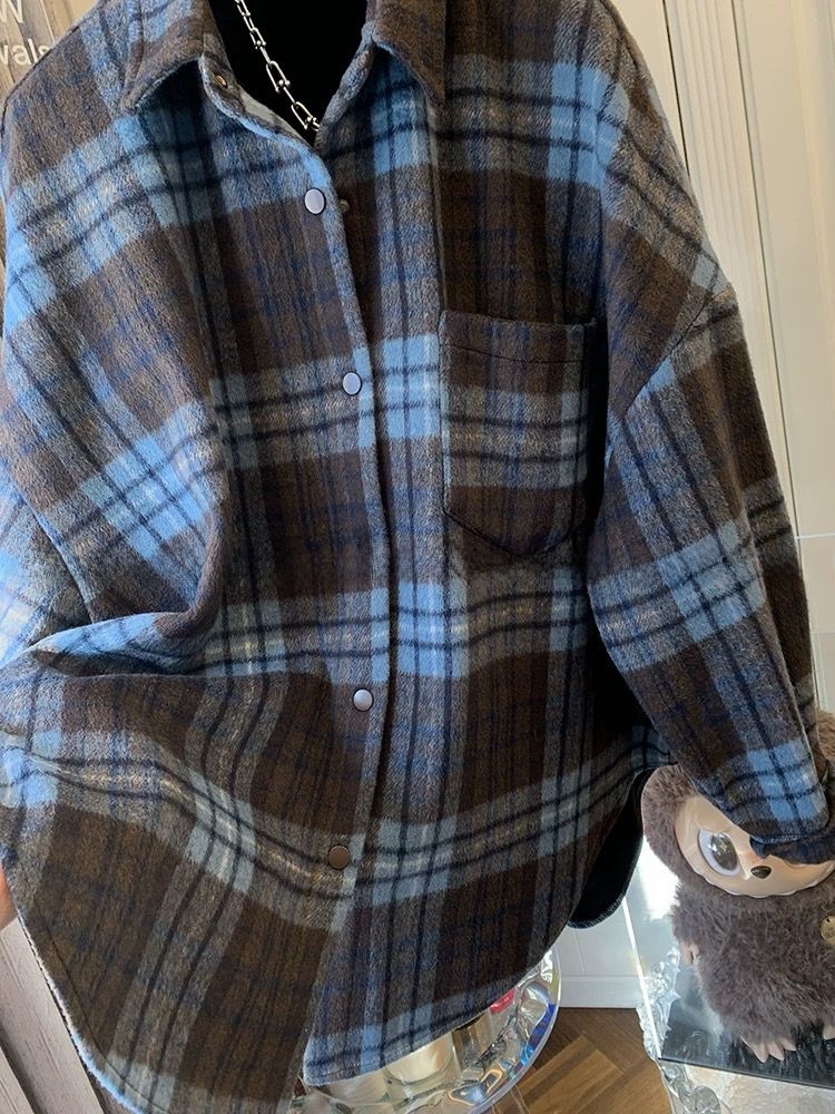 plus Size Women's Plaid Flanne - Flannel Shirt Lined reseña y precio