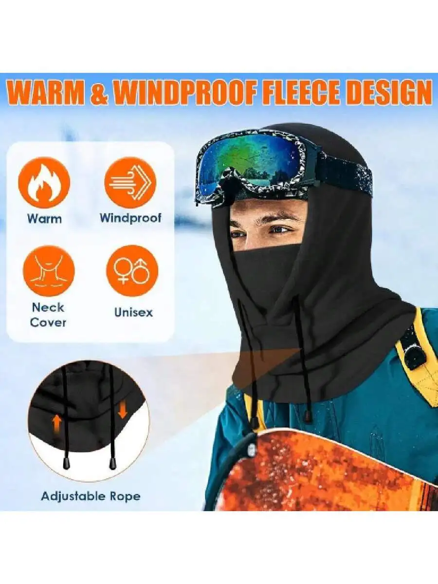 Warm Windproof Fleece Balaclav - Balaclava Ski Mask reseña y precio