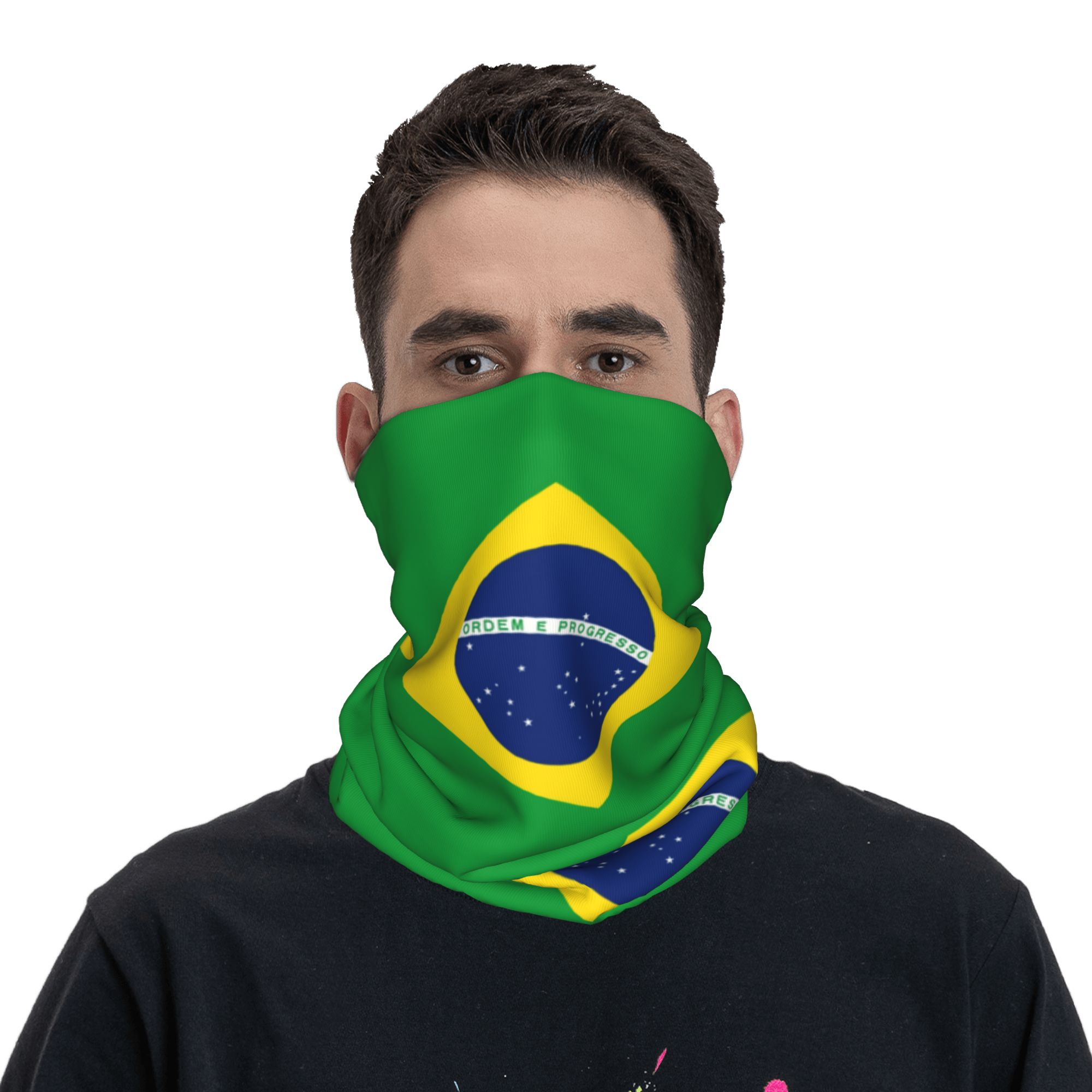 Custom Brazil Flag Bandana Nec - Neck Gaiter Fleece reseña y precio