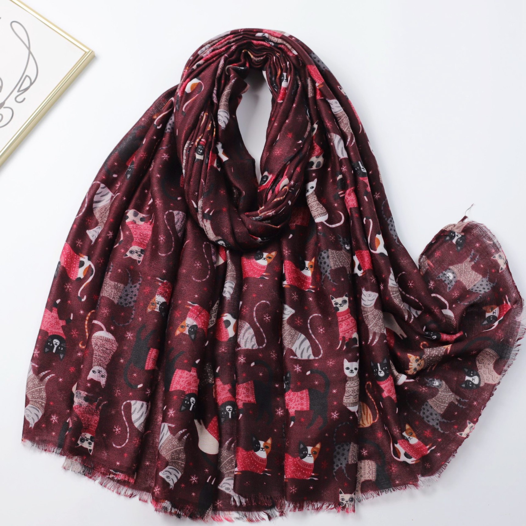 Women's Lovely Cartoon Playful - Shawl Wrap Winter reseña y precio