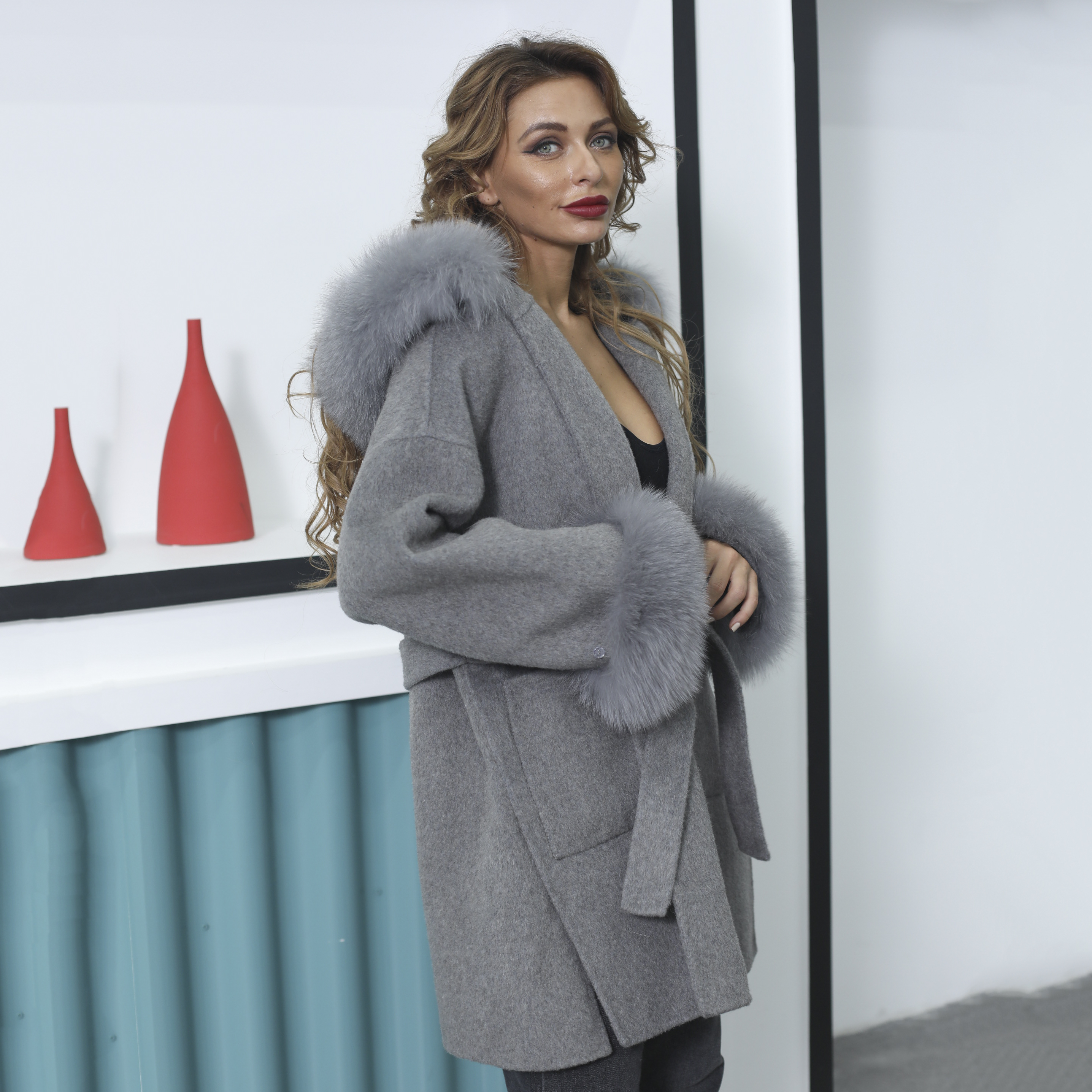 MISSJANEFUR Wool Coat with Rea - Wool Coat Peacoat reseña y precio