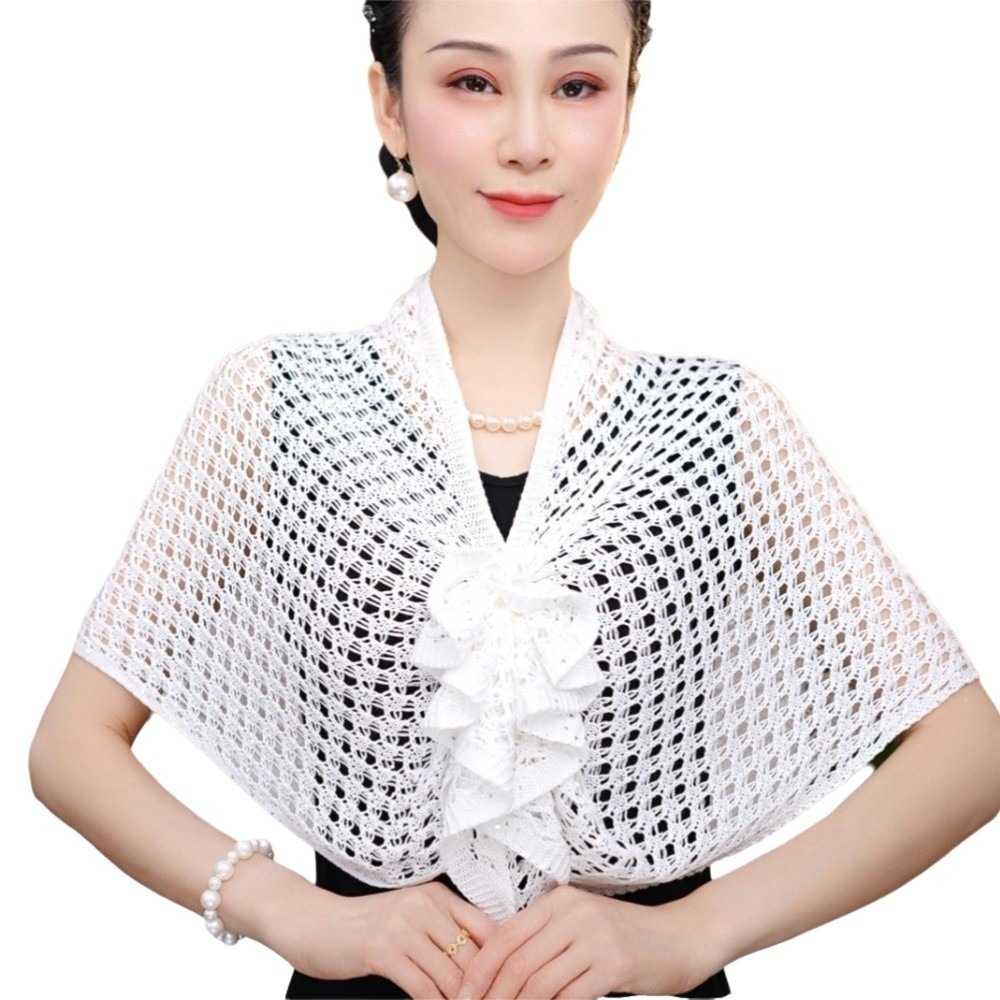 Sparkly Design Hollow Out Card - Shawl Wrap Winter reseña y precio