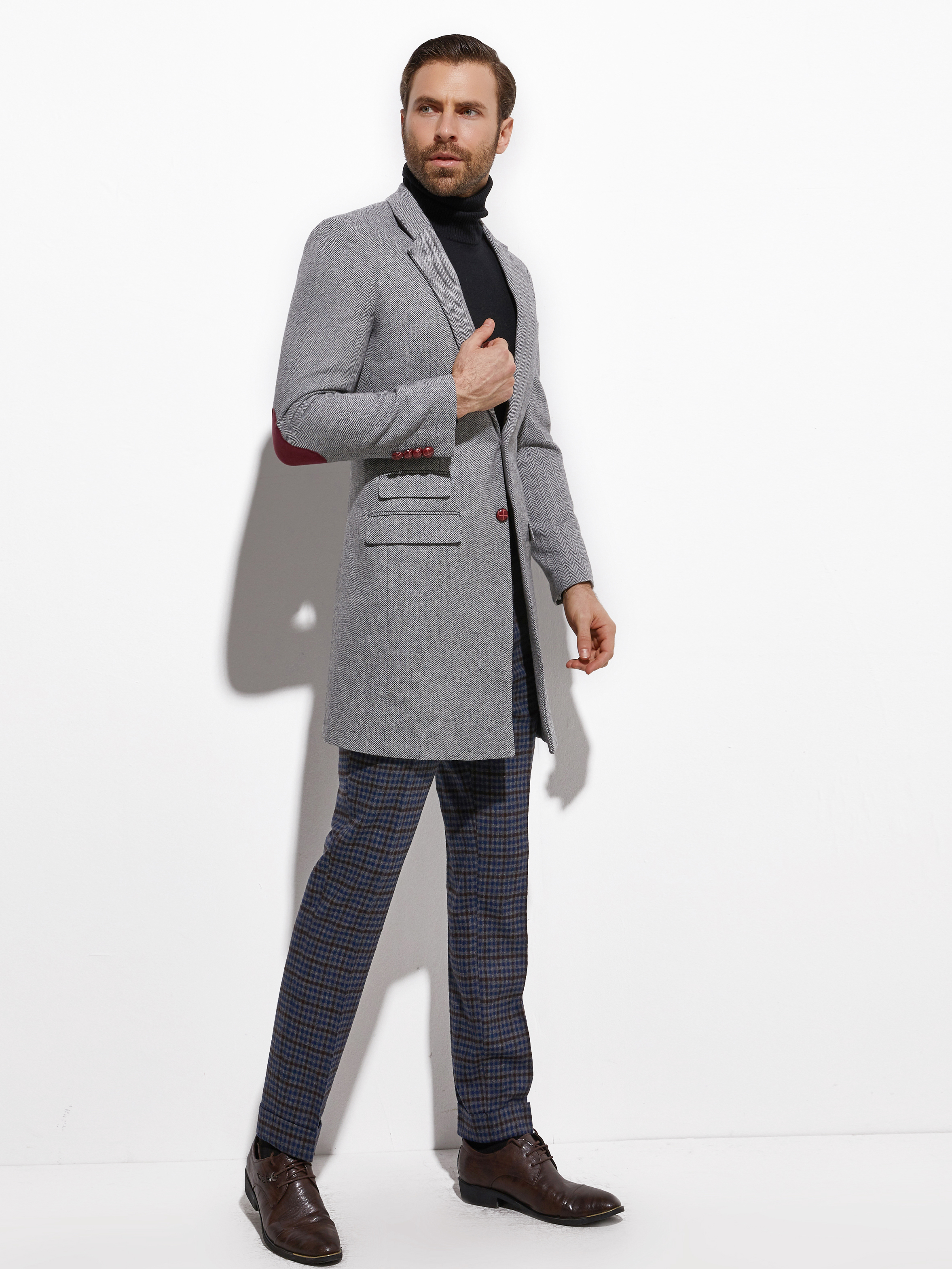 2026 Medium Length Spring Autu - Wool Coat Peacoat reseña y precio