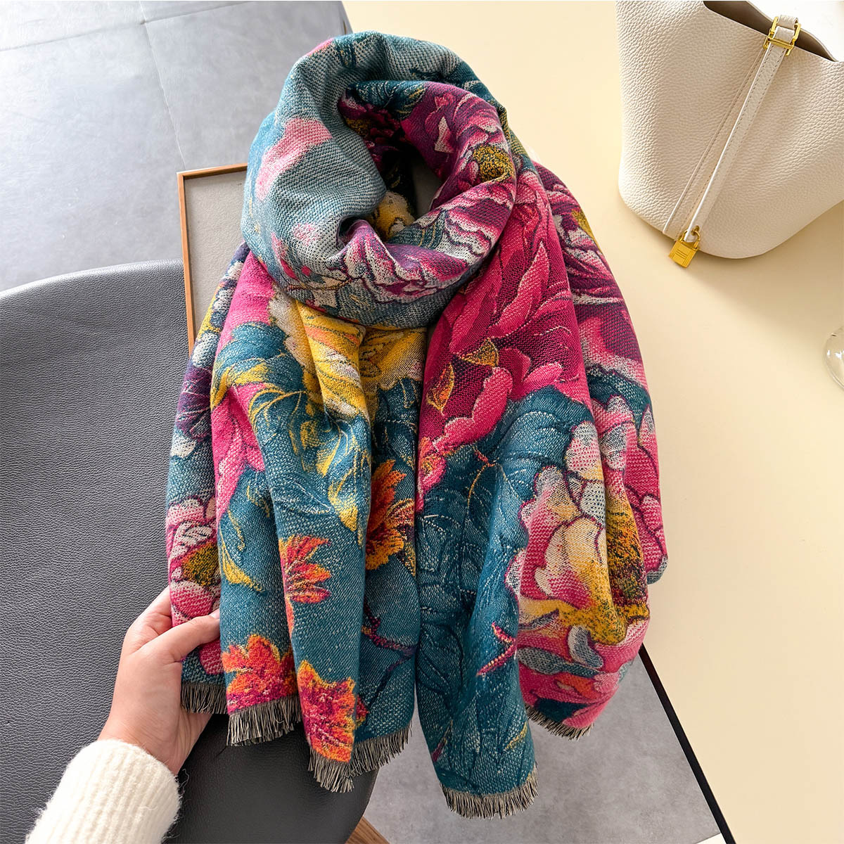 Warm Cashmere Scarf Women Shaw - Cashmere Pashmina Wrap reseña y precio