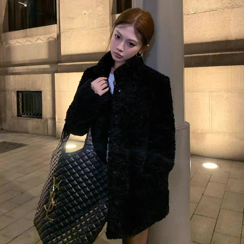 Lamb Wool Jacket Coat Woman Wa - Wool Coat Peacoat reseña y precio