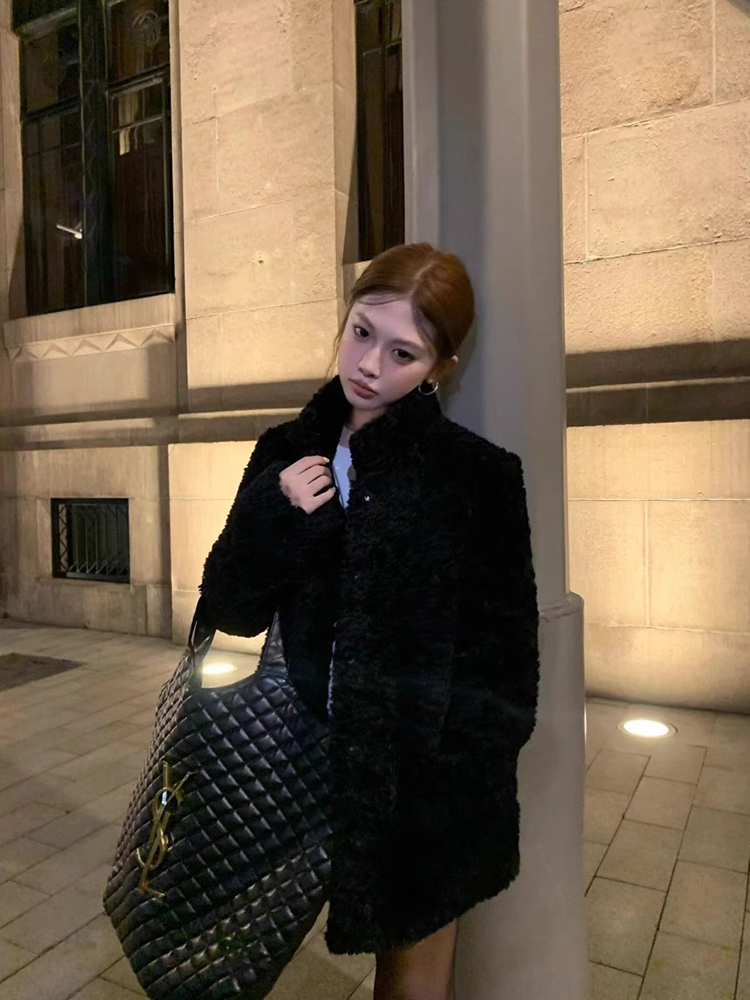 Lamb Wool Jacket Coat Woman Wa - Wool Coat Peacoat reseña y precio