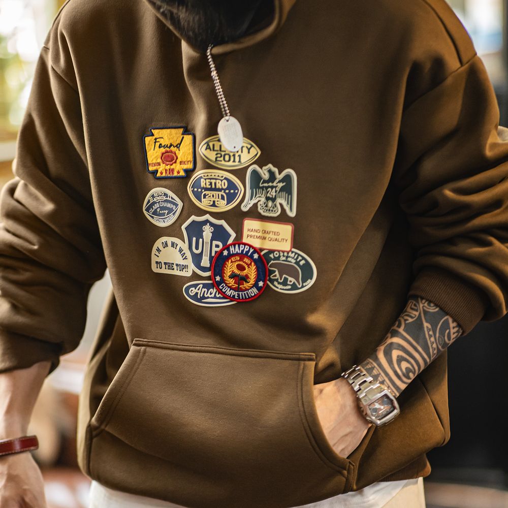 Maden Vintage Men's Embroidere - Sherpa Hoodie Fleece reseña y precio