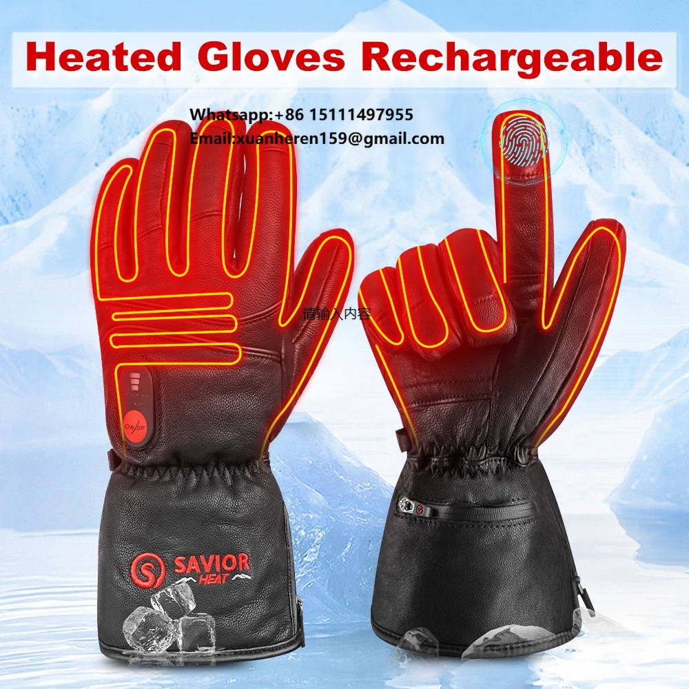 Heated Leather Gloves Men Wome - Hand Warmer Electric reseña y precio