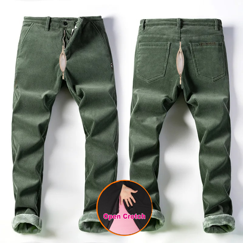 Open Crotch Men Fall Winter Fl - Corduroy Pant Warm reseña y precio