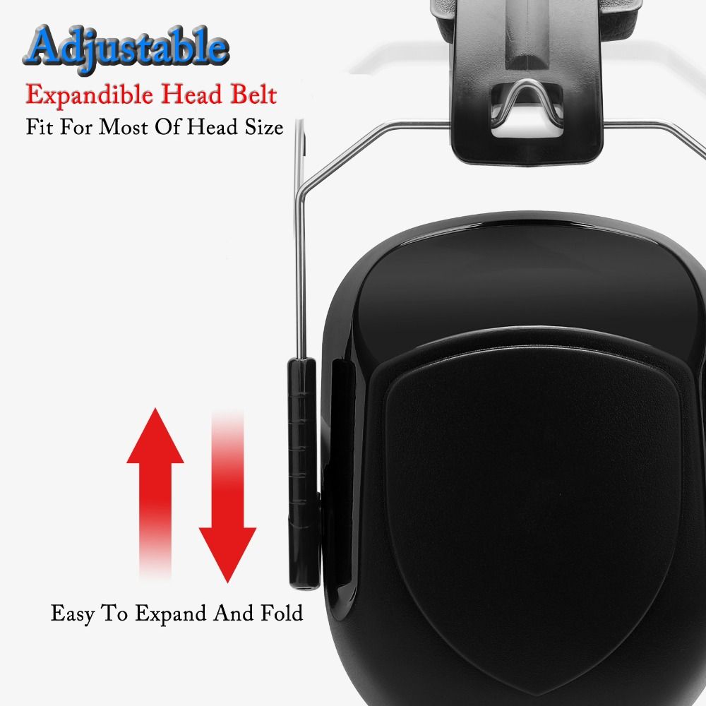 SNR-34dB Adjustable Head Earmu - Earmuffs Foldable reseña y precio