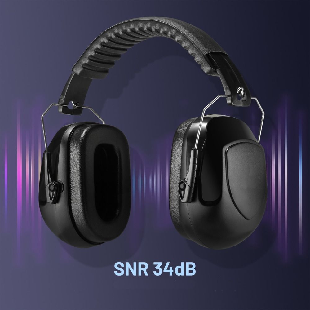 SNR-34dB Adjustable Head Earmu - Earmuffs Foldable reseña y precio