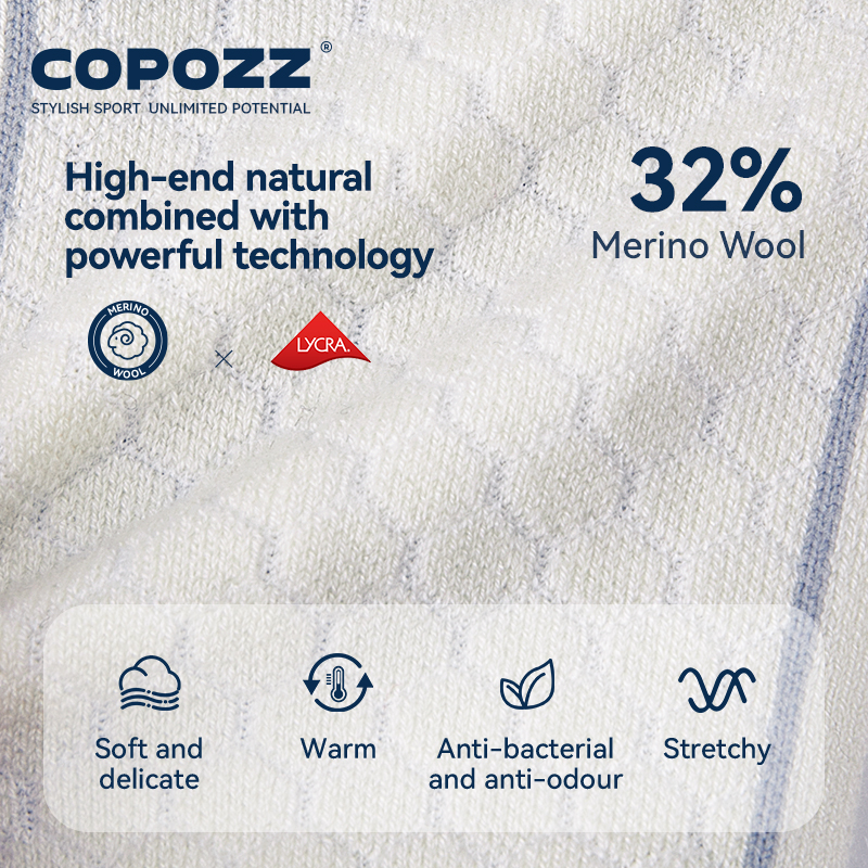 COPOZZ New Winter Ski Socks Me - Thermal Sock Wool reseña y precio
