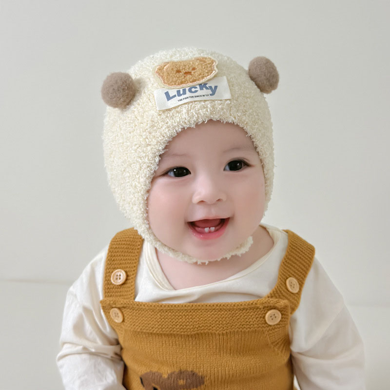 Cute Bear Baby Ear Protection  - Knit Beanie Hat Warm reseña y precio