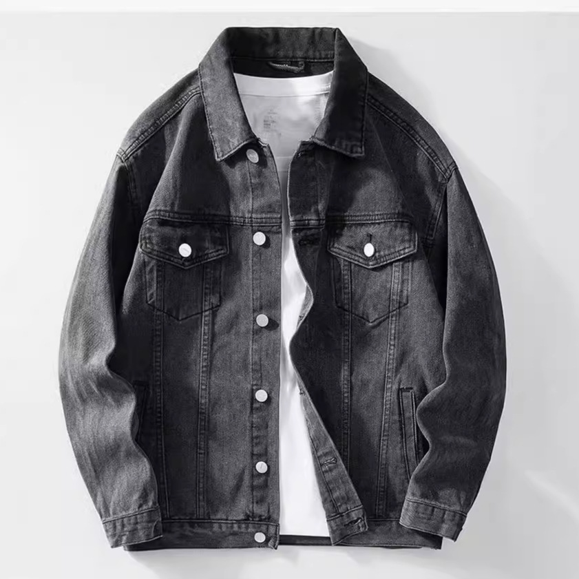 Denim Jacket Men  Single Breas - Down Jacket Packable reseña y precio