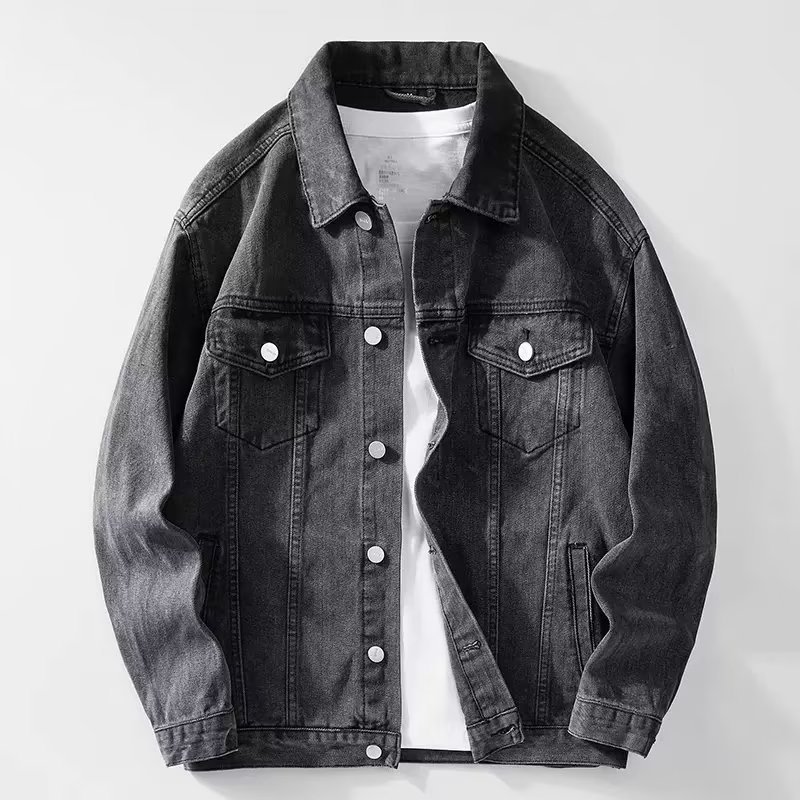 Denim Jacket Men  Single Breas - Down Jacket Packable reseña y precio
