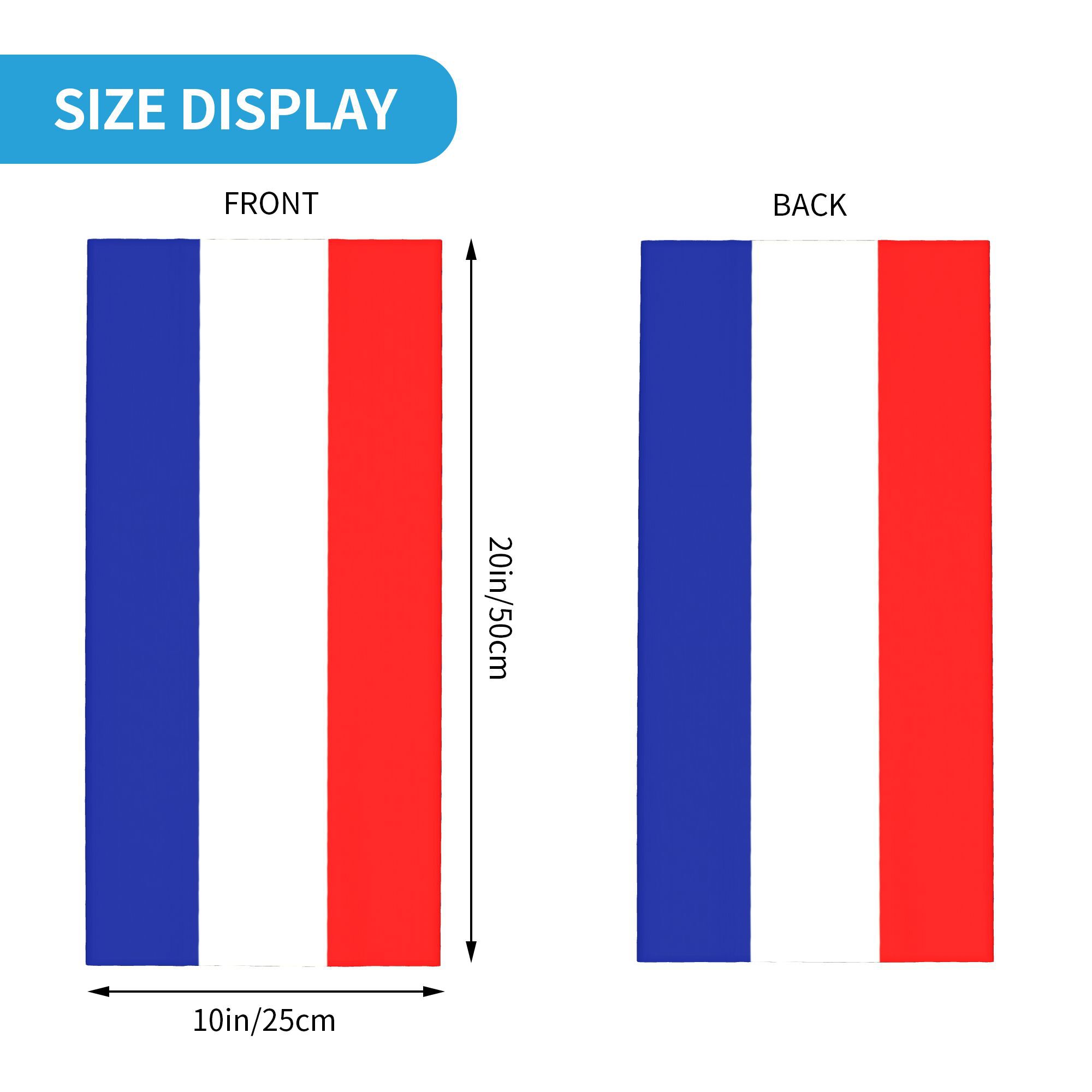Custom French Flag France Band - Neck Gaiter Fleece reseña y precio