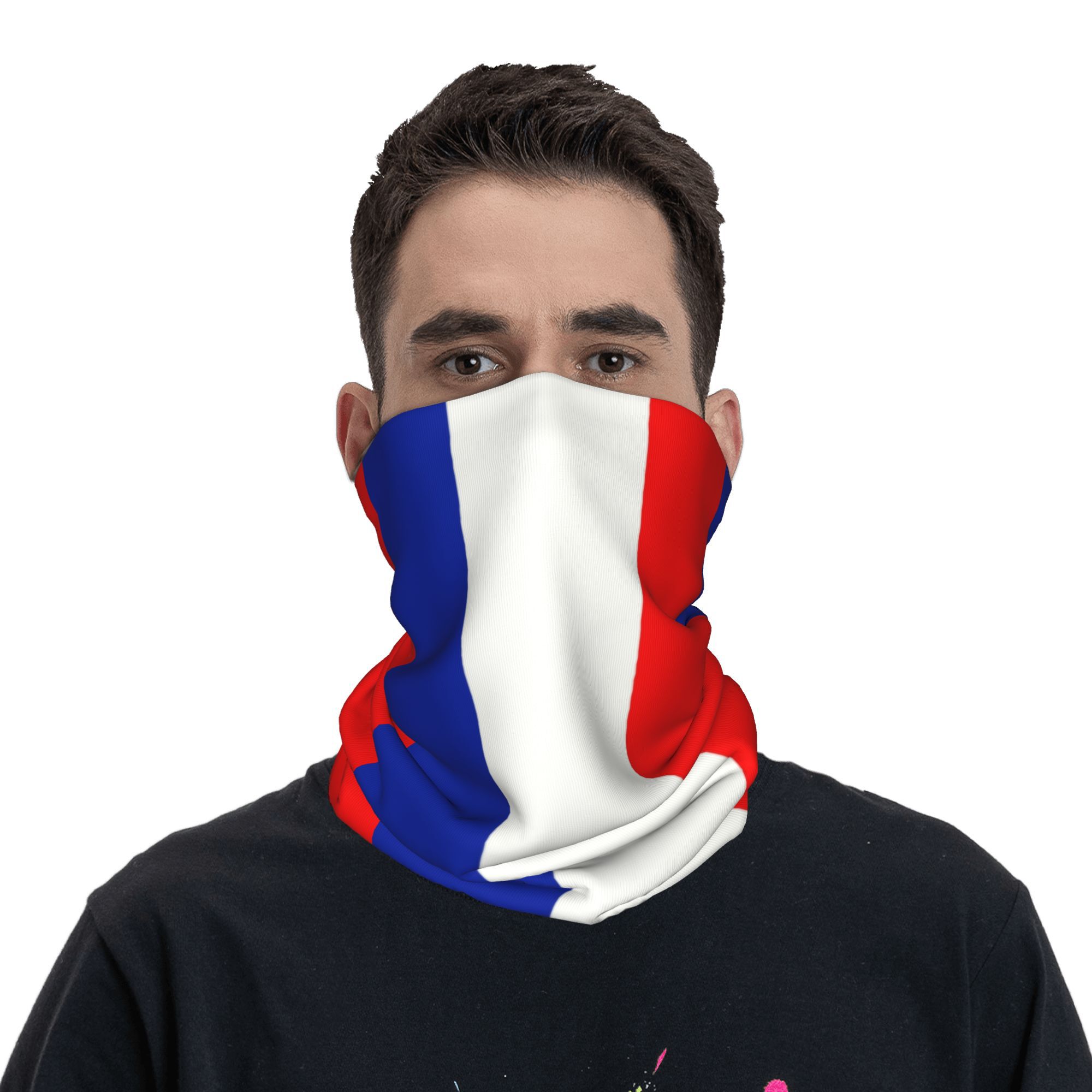 Custom French Flag France Band - Neck Gaiter Fleece reseña y precio