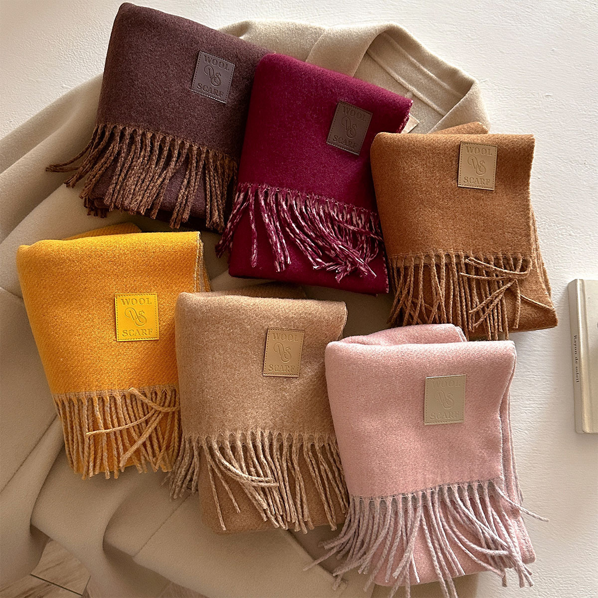 NEW Wool Winter Thick Warm Sca - Cashmere Pashmina Wrap reseña y precio