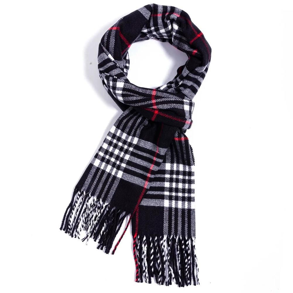 British Style Winter Scarves F - Wool Scarf Men reseña y precio