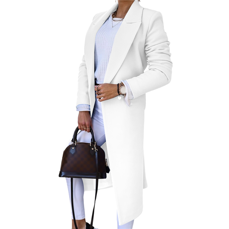 CYCLI-Women Long Wool Coats Fo - Wool Coat Peacoat reseña y precio