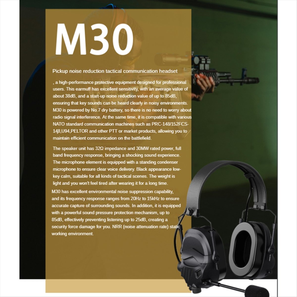 A64I  Headset with Microphone  - Earmuffs Foldable reseña y precio