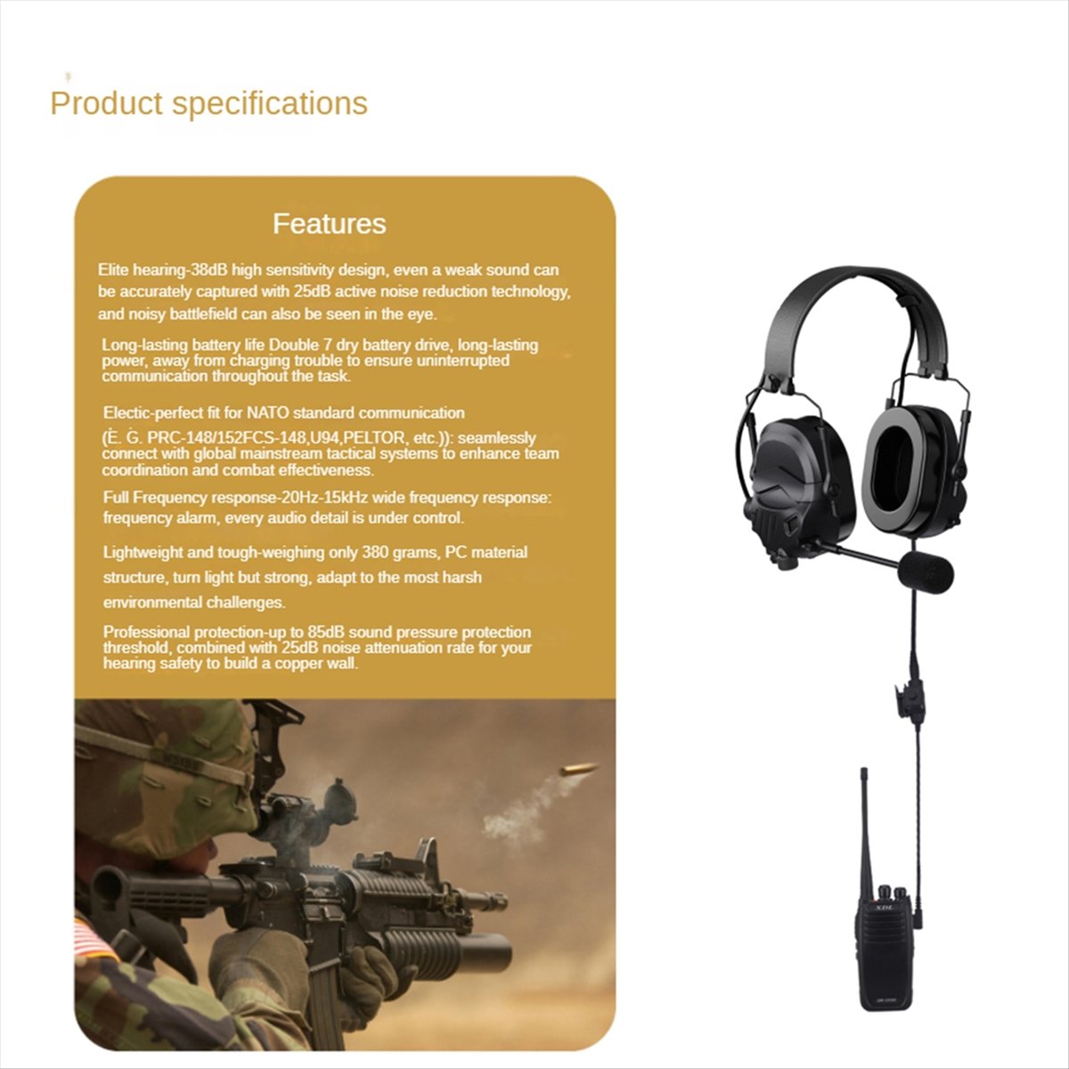 A64I  Headset with Microphone  - Earmuffs Foldable reseña y precio