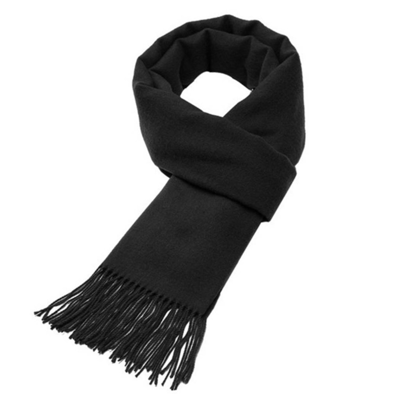 Autumn And Winter Solid Color  - Wool Scarf Men reseña y precio