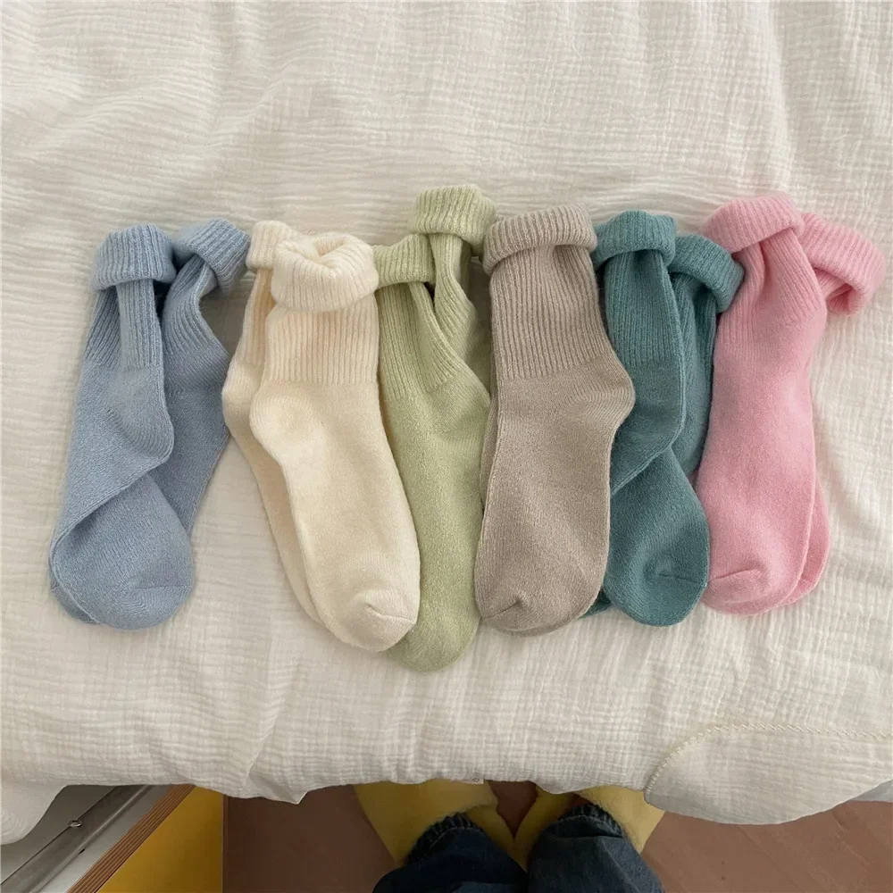 Solid Color Women Winter Thick - Thermal Sock Wool reseña y precio