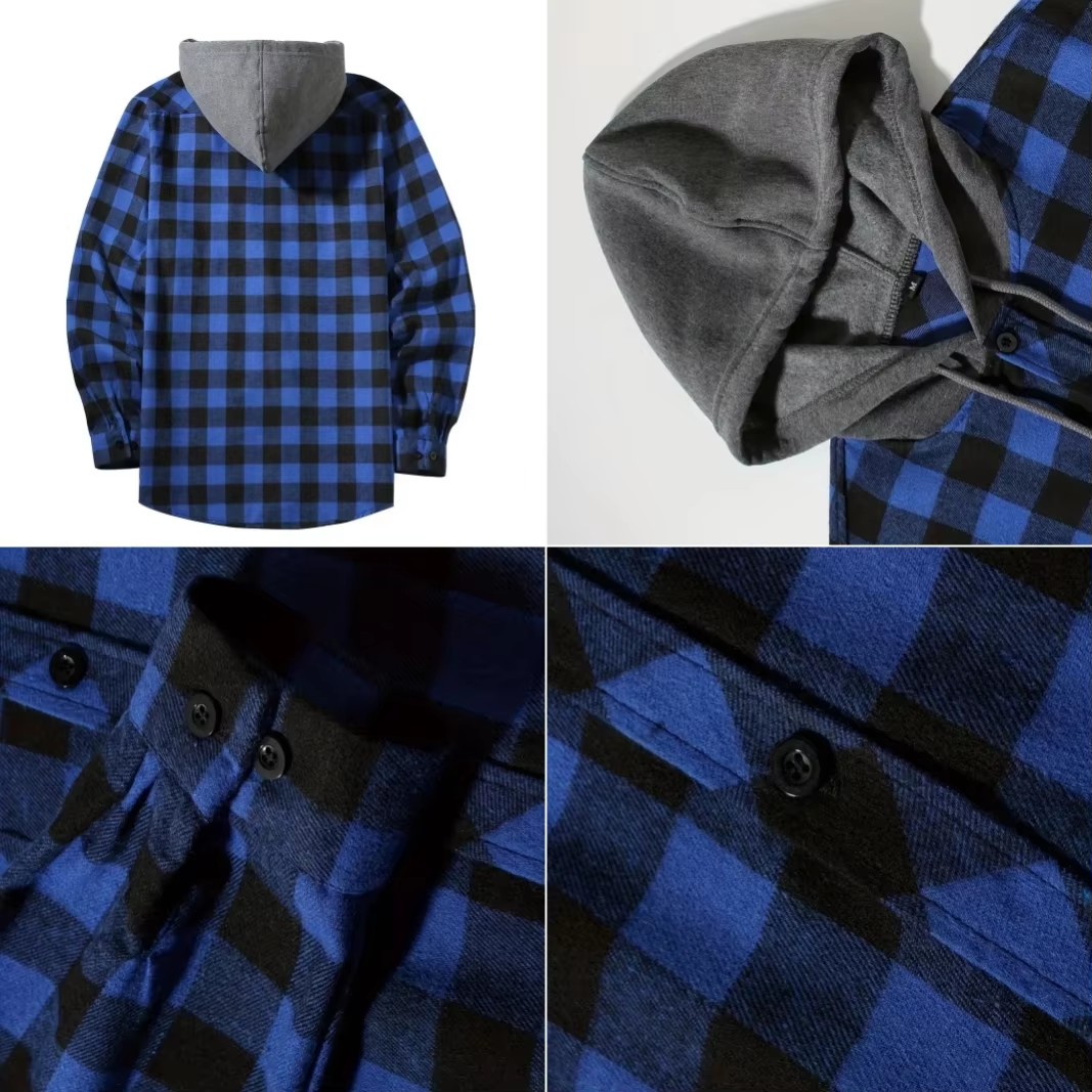 Men's Business Spring And Autu - Flannel Shirt Lined reseña y precio