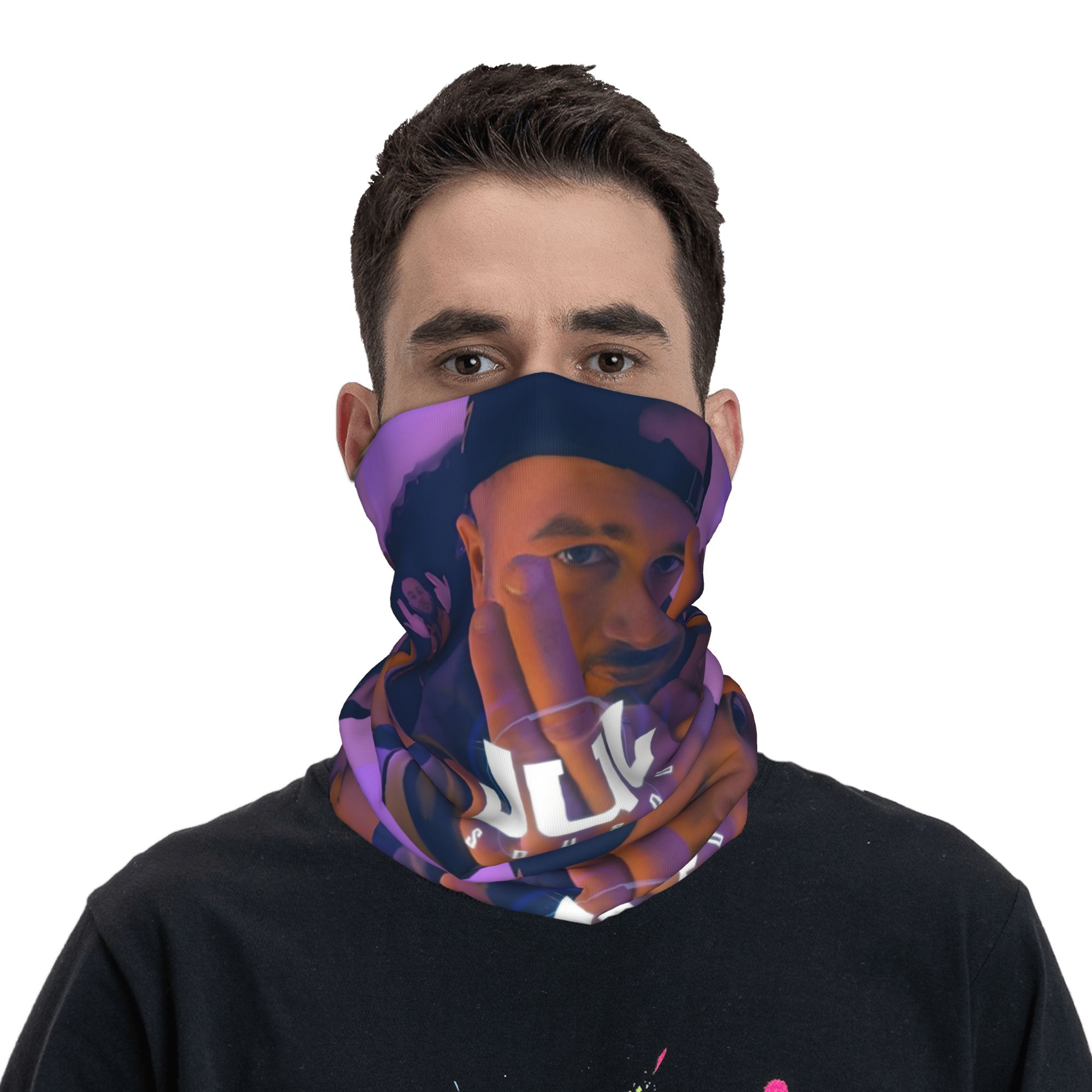 Custom JuL Rap Music Bandana W - Neck Gaiter Fleece reseña y precio