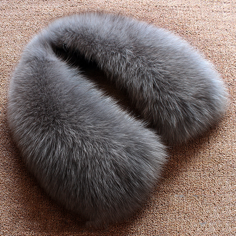 Real wool collar whole fur fox - Wool Scarf Men reseña y precio