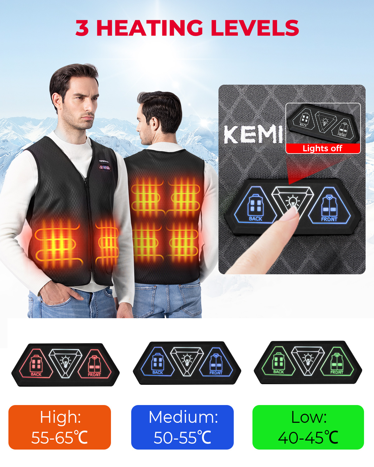 Lightweight Heated Vest USB Po - Heated Vest Battery reseña y precio
