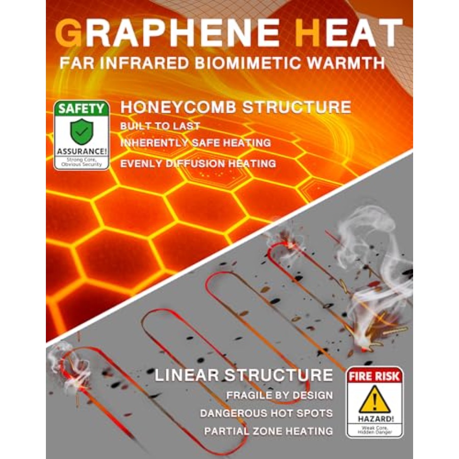 Wulcea Graphene Heated Vest Fo - Heated Vest Battery reseña y precio