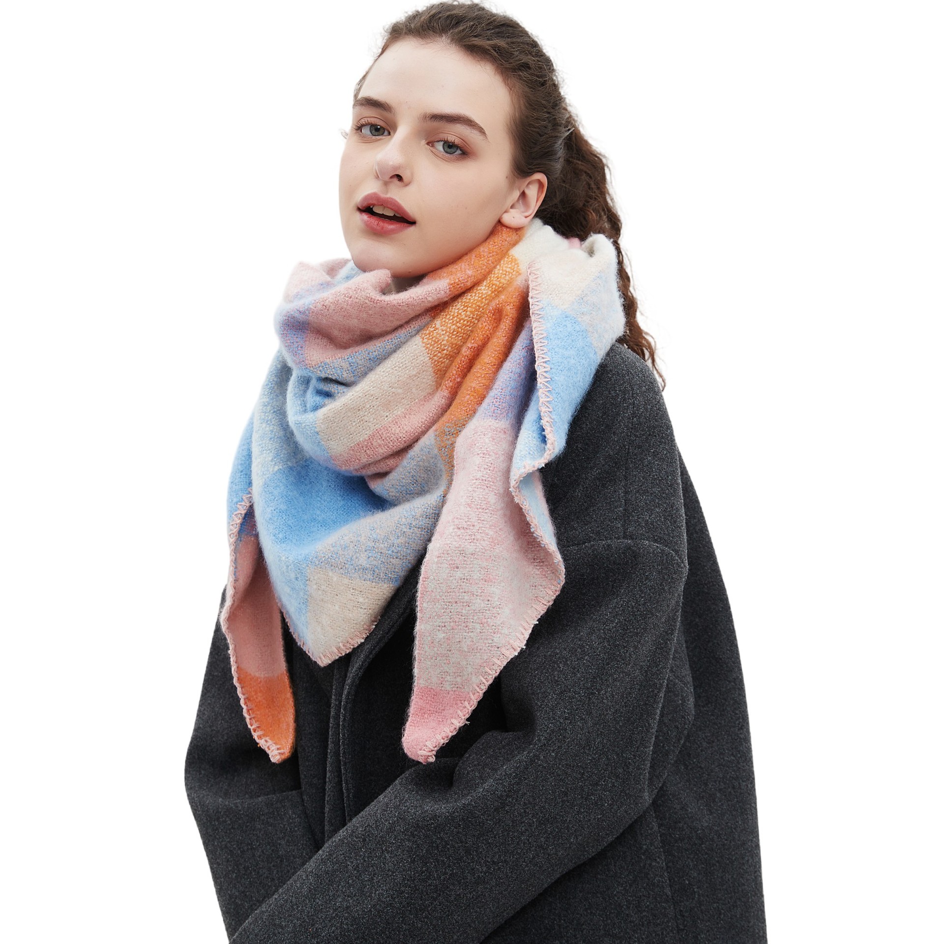 Women's Plaid Scarf Shawl  Sho - Shawl Wrap Winter reseña y precio