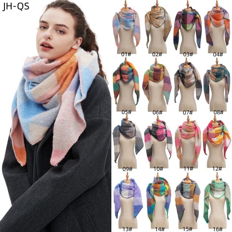 Women's Plaid Scarf Shawl  Sho - Shawl Wrap Winter reseña y precio