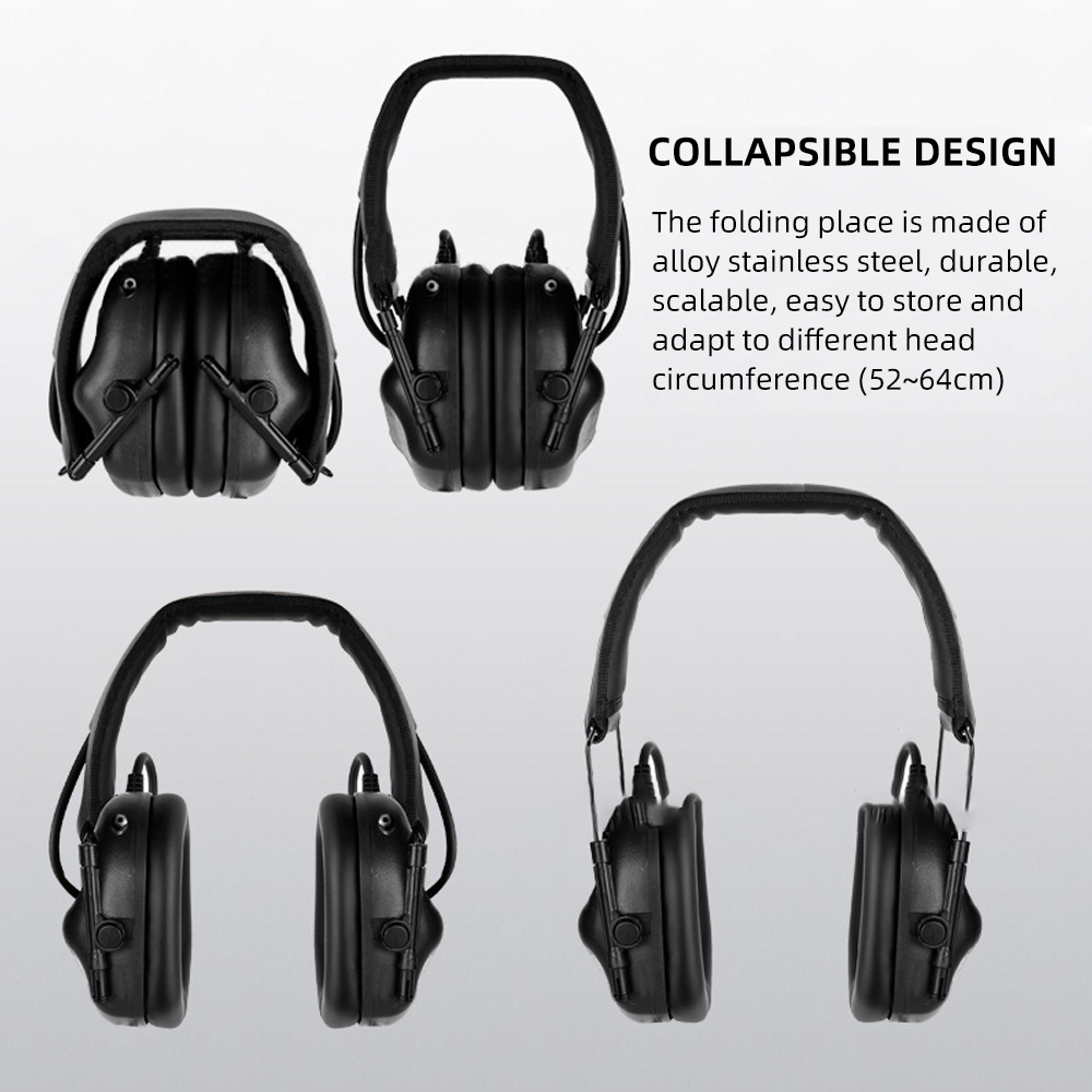 BOOIU Tactical Electronic Shoo - Earmuffs Foldable reseña y precio