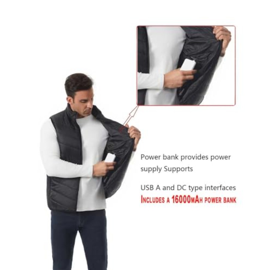 Heated Down Vest for and Wo wi - Heated Vest Battery reseña y precio