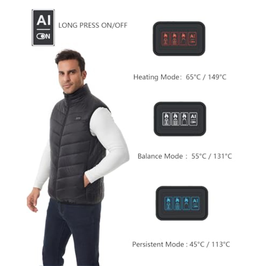 Heated Down Vest for and Wo wi - Heated Vest Battery reseña y precio