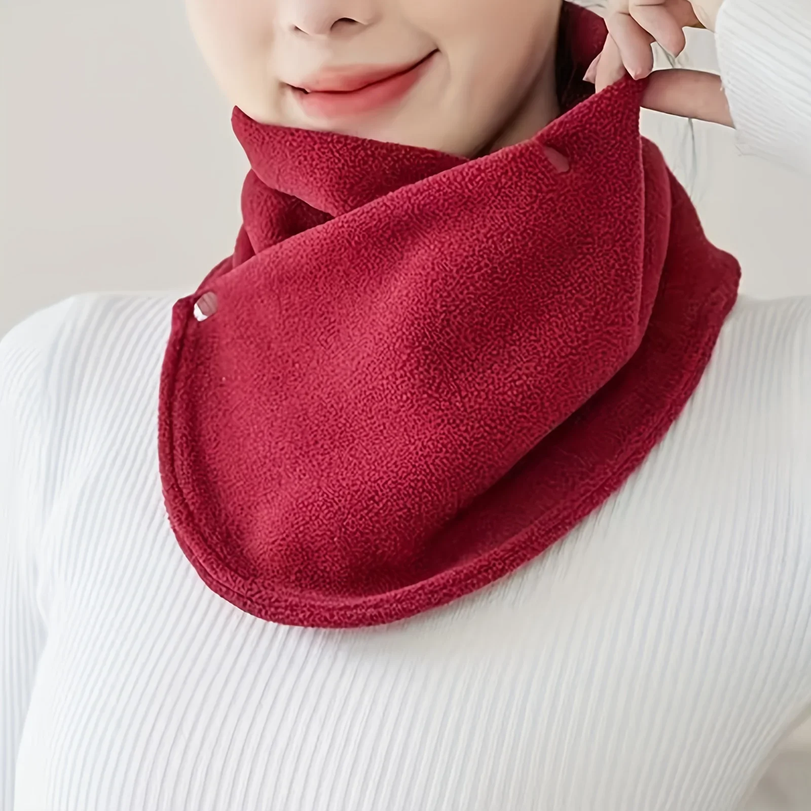 Classic Solid Color Snap Neck  - Neck Gaiter Fleece reseña y precio