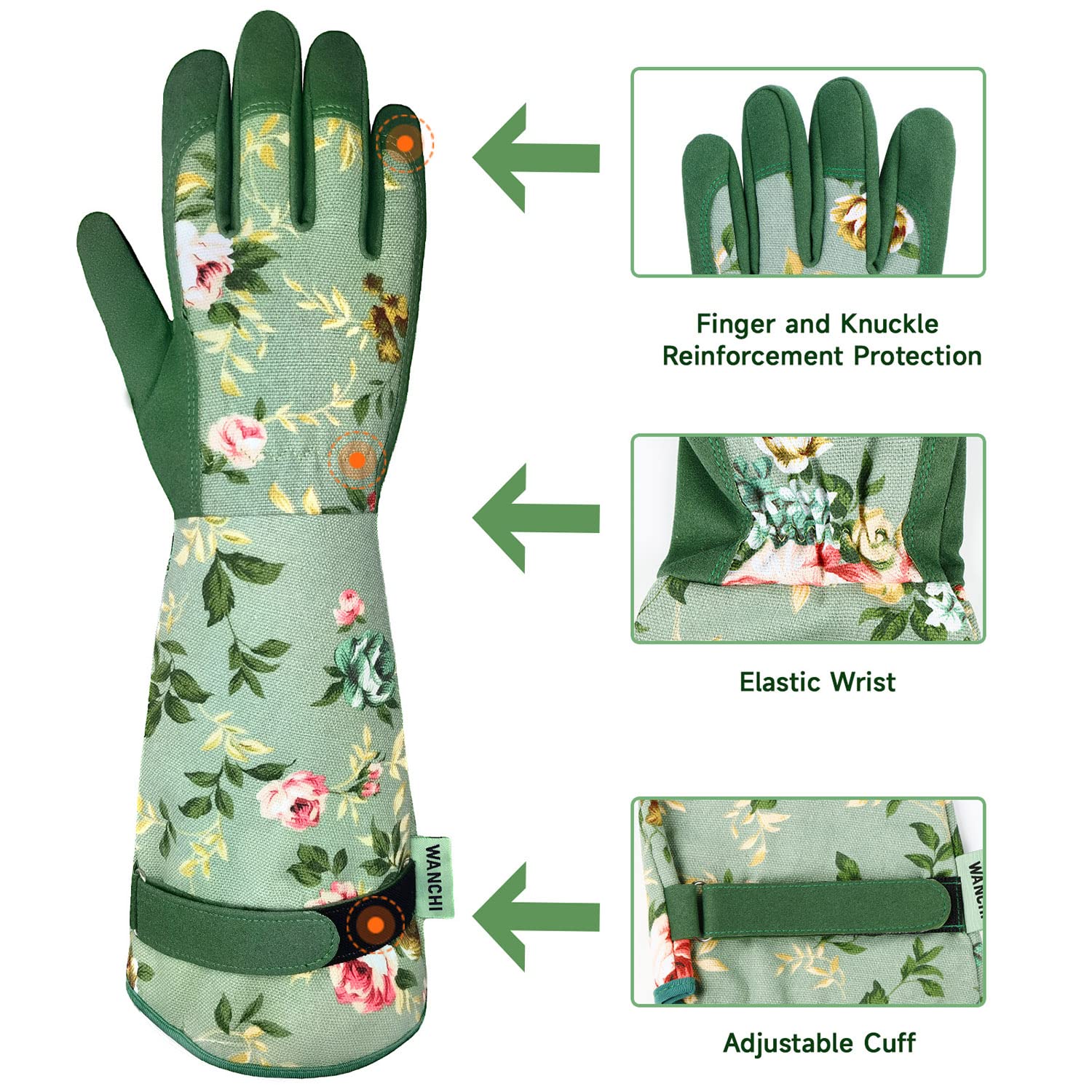 Women's Long Gardening Gloves, - Touch Screen Gloves reseña y precio